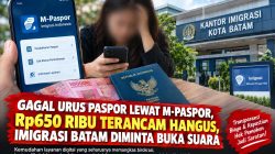 Gagal Urus Paspor Lewat M-Paspor, Rp650 Ribu Terancam Hangus, Imigrasi Batam Diminta Buka Suara